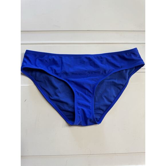 Nine West Blue Bikini Bottom Classic Coverage Medium Bathing Suit Bottom - Picture 1 of 4